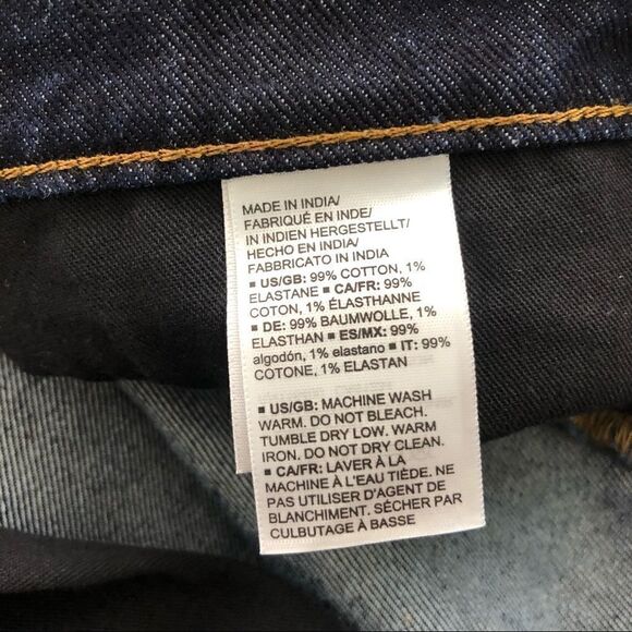 NWT Amazon Essentials Men’s Slim Fit Bootcut Blue Dark Wash Jeans Size 40x30 - Picture 8 of 10